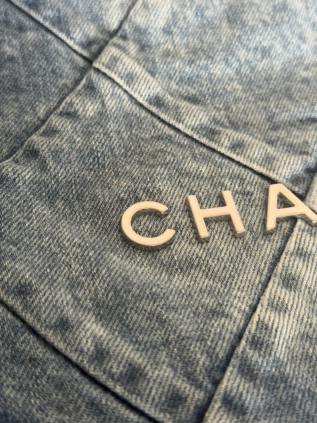 CHANEL Denim 22 Hobo Bag size Medium SHW with detachable pouch 2022