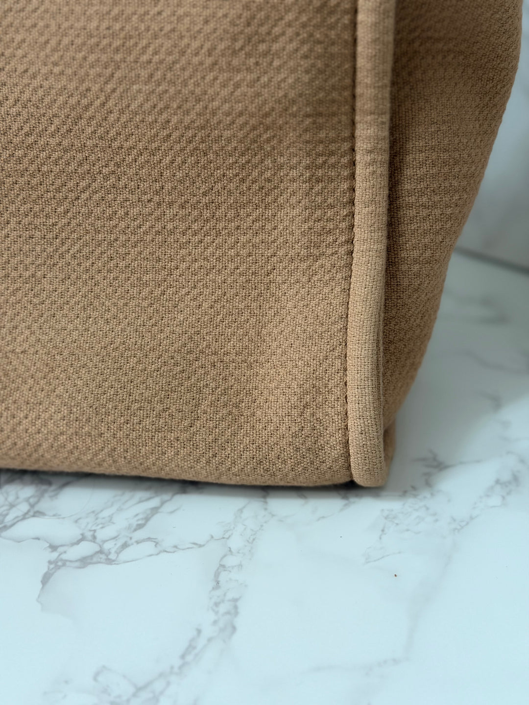 CHANEL 24P collection 2024 Beige Tweed Deauville Tote size Small with top handle LGHW and pouch