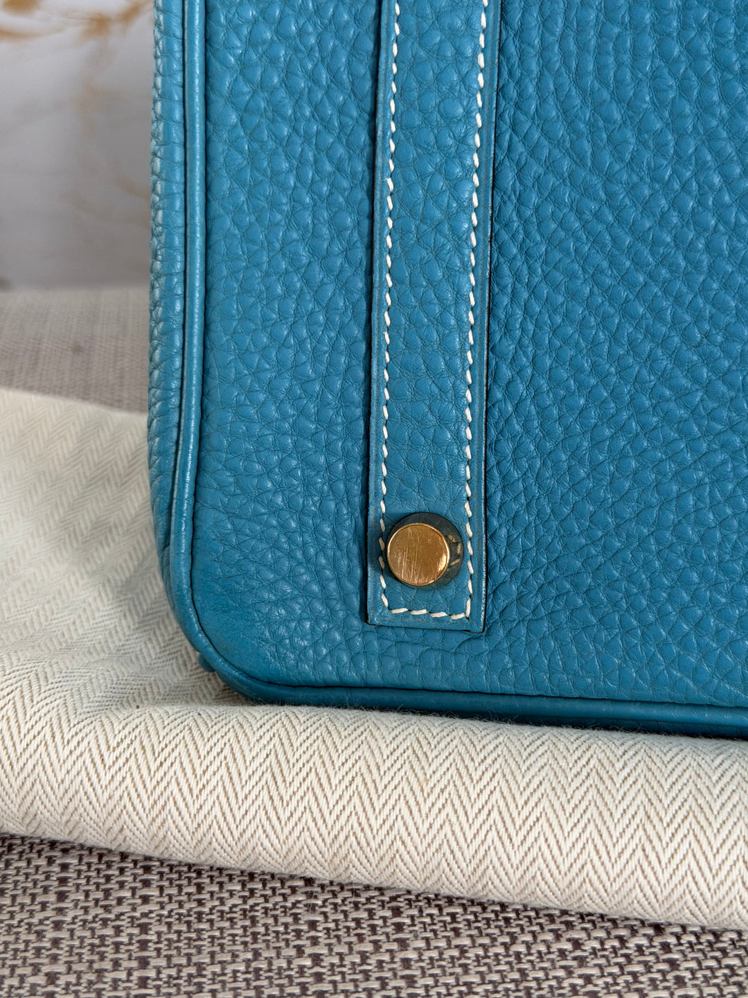 Hermes Birkin 30 in Bleu Jean Togo Leather GHW