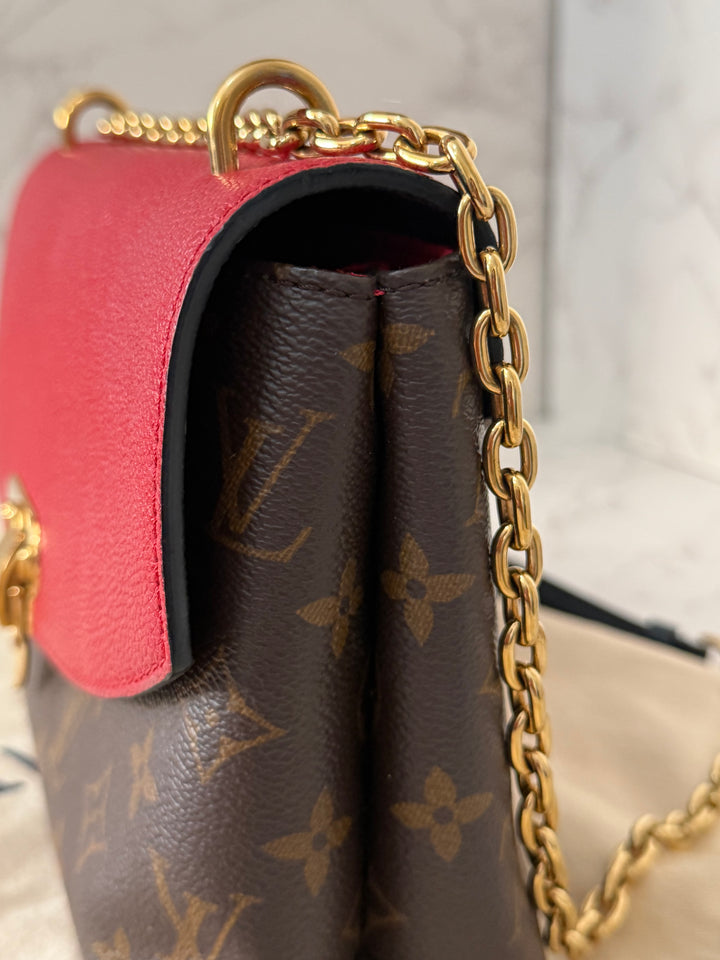 LOUIS VUITTON LV Saint St Placide In Monogram Canvas/Cherry Red