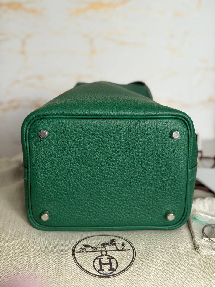 Hermès Picotin 18 Lock Vert Moyen Cle Leather PHW stamp K 2025