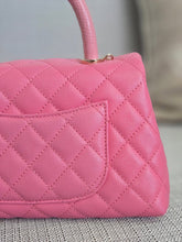 Load image into Gallery viewer, Chanel series 31 21P 2021 Pre Spring/Summer Collection Pink Caviar Coco Handle Flap Bag with Top Handle and Detachable Strap size Small
