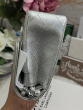 Load image into Gallery viewer, Chanel 21K 2021 Fall/Winter collection Glitter Iridescent Silver caviar SHW Medium ML 11.12 Timeless Classic Double Flap Bag
