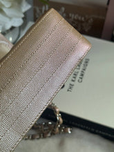 Load image into Gallery viewer, Chanel series 24 17B 2017 Fall/Winter collection Rose Gold Chevron Caviar Medium ML Timeless Classic Double Flap Bag with SHW
