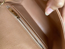 Load image into Gallery viewer, Chanel series 25 18S Collection Pearly Dark Beige Caviar Champagne Gold Hardware Mini Rectangular Flap Bag
