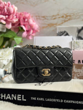 Load image into Gallery viewer, Chanel Series 30 (2021) Black Lambskin LGHW Mini Rectangular flap bag
