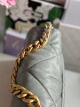 Load image into Gallery viewer, Chanel 19 size Small series 29 2020 Cruise Collection 20C Grey Lambskin Mixed HW Flap Bag
