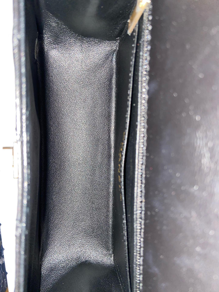 Chanel series 28 (2019) Black Calf skin Aged GHW Mini Reissue Flap Bag