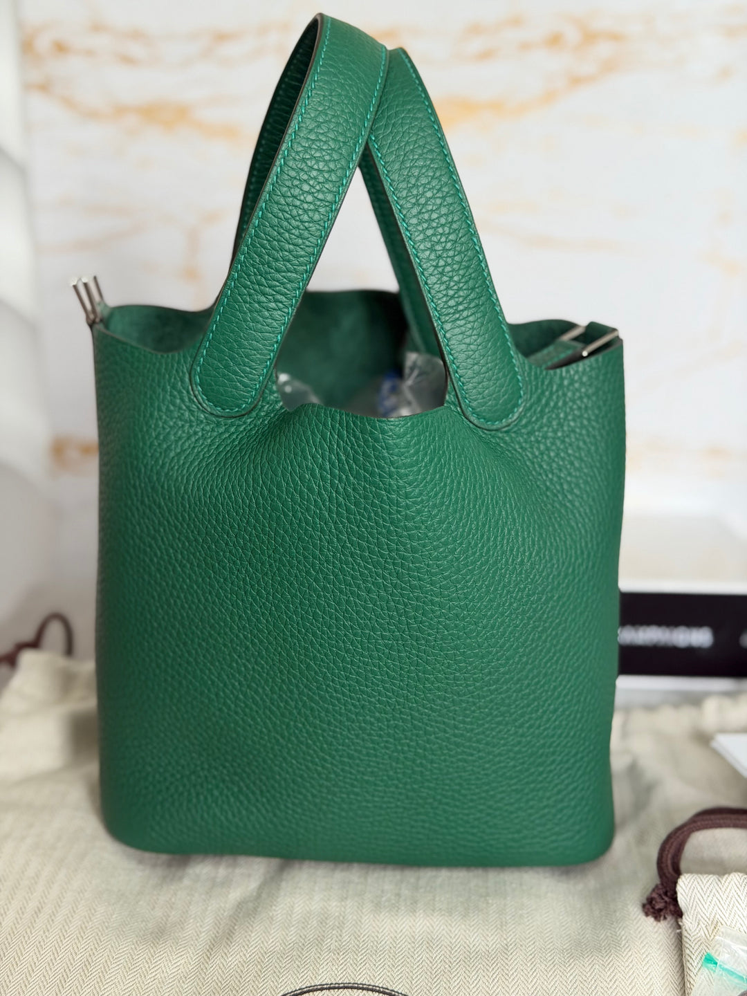 Hermès Picotin 18 Lock Vert Moyen Cle Leather PHW stamp K 2025