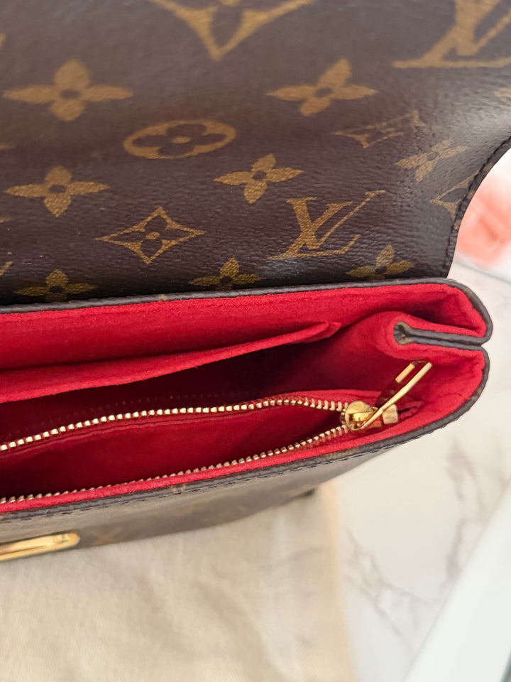 LOUIS VUITTON LV Saint St Placide In Monogram Canvas/Cherry Red