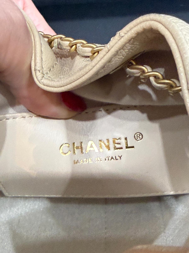 CHANEL Beige Caviar Aged GHW 25 Hobo Bag size SMALL 2025 25S collection