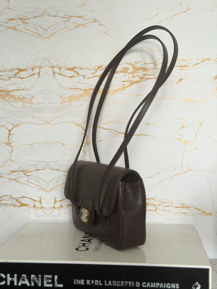 CHANEL Brown Caviar Preppy Mini 26S 2026 with Aged GHW 17 cms