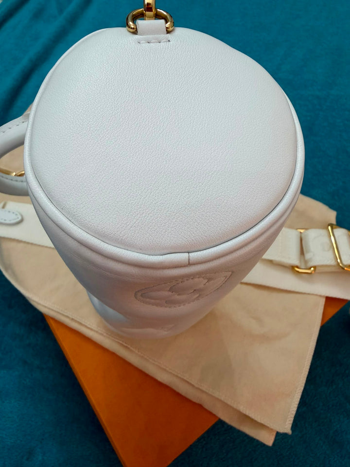 LOUIS VUITTON Papillon BB in Snow Emprinte Leather