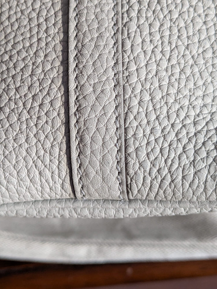 HERMÈS Picotin 18 Bleu Pale Clemence leather PHW Stamp U 2022/2023