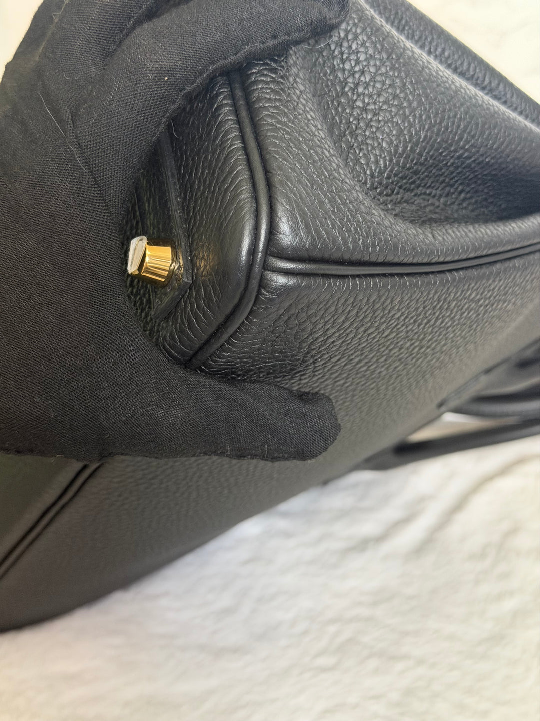 WA/Email to purchase only- HERMÈS Noir Black 89 Togo Leather GHW Birkin 25 Stamp U 2022 Kept unused