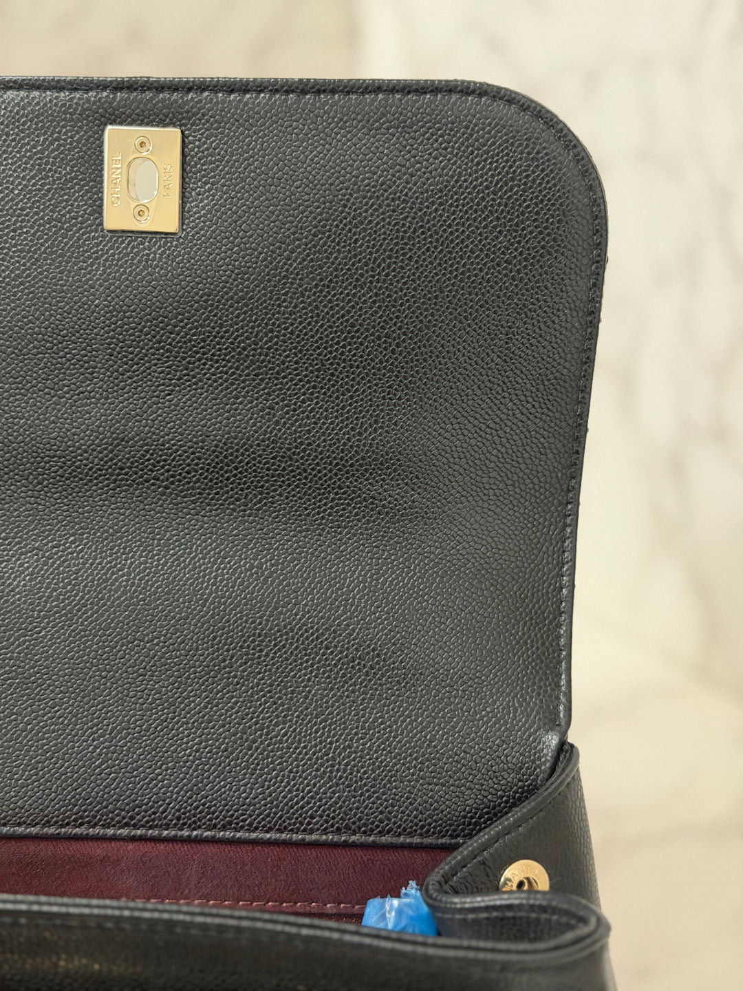 CHANEL Black Caviar LGHW Medium Business Affinity Flap Bag Microchipped