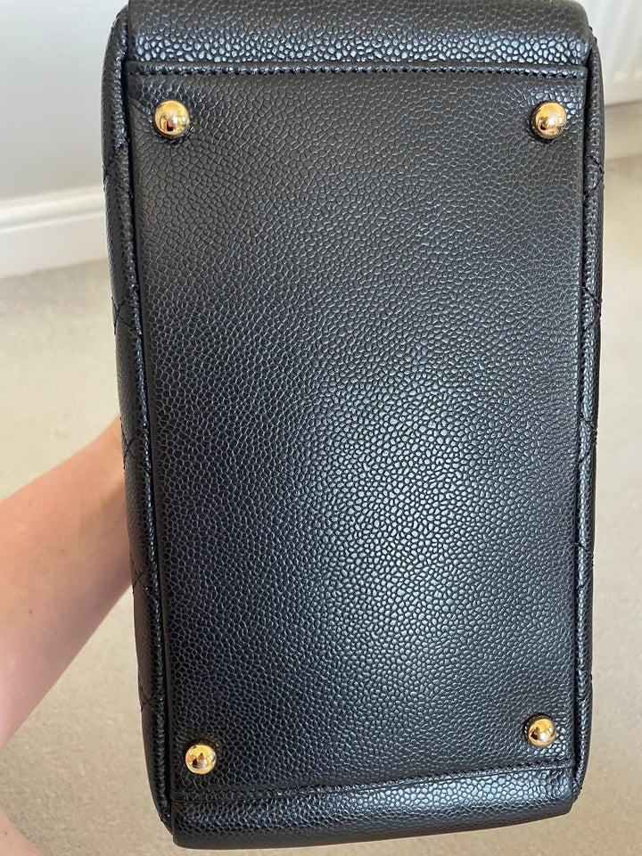 Petite Timeless Tote (PTT) in Black caviar GHW series 14 2011