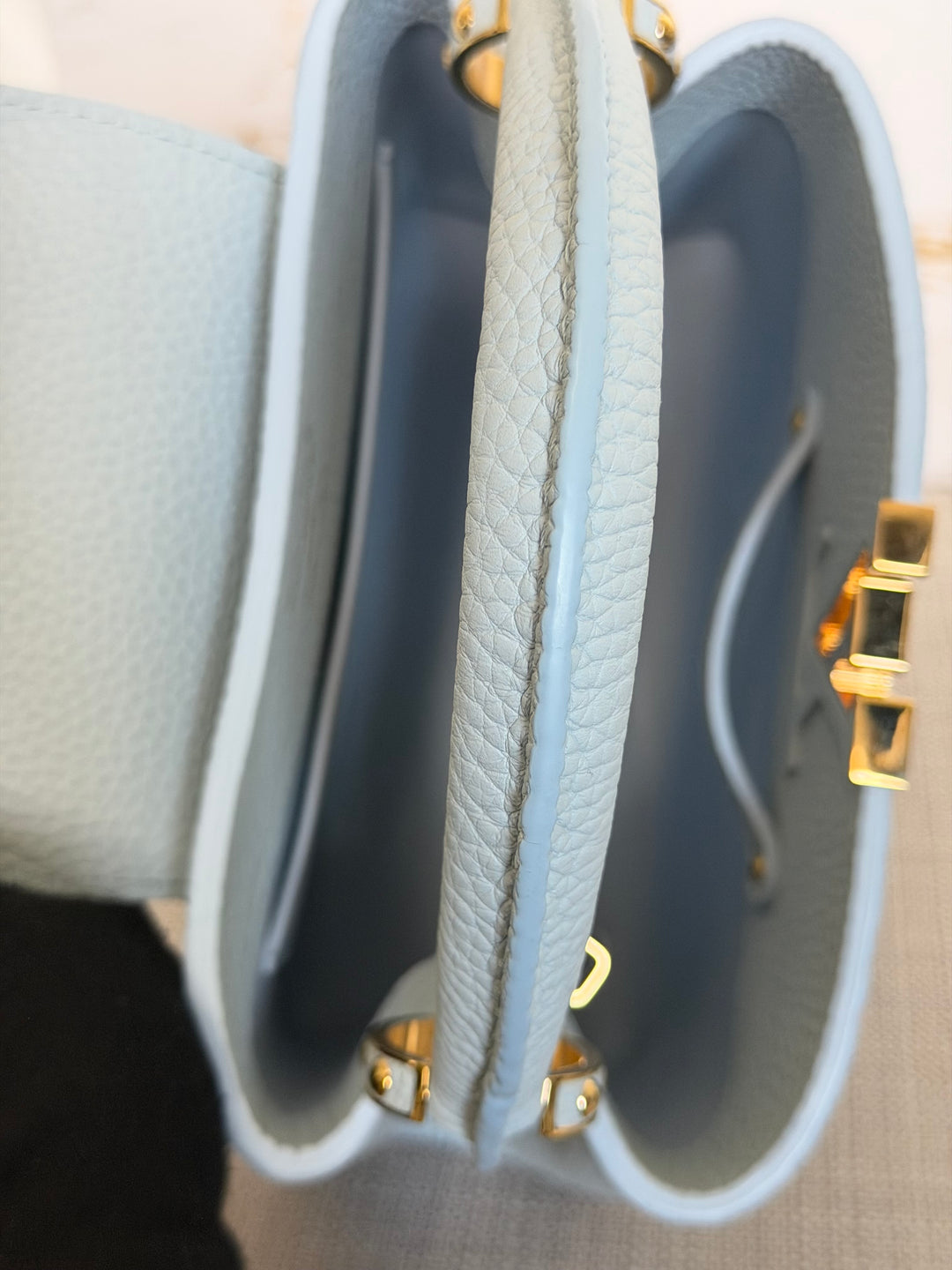 LOUIS VUITTON LV Capucines BB Light Blue 2025