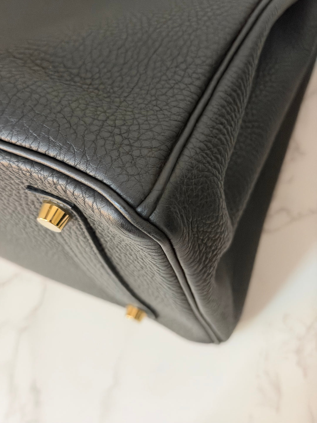 Hermes Birkin 35 Noir Black Togo Leather GHW Stamp T 2015