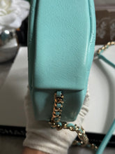 Load image into Gallery viewer, Chanel series 26 Tiffany Blue Goat skin LGHW Casual Trip Camera Case Bag
