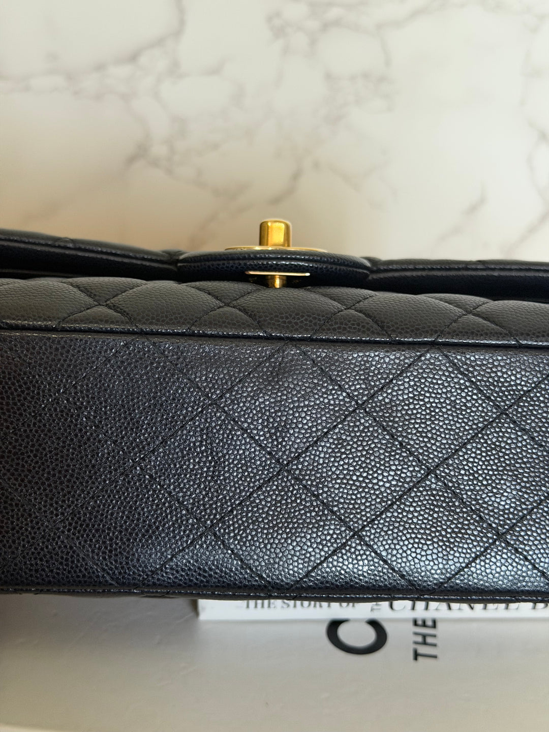 CHANEL series 31 Dark Navy Caviar LGHW Small Timeless Classic Double Flap Bag 2020/2021