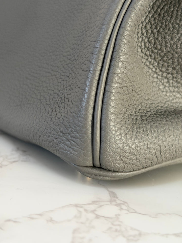 Hermes Birkin 30 Gris Meyer Togo Leather GHW Stamp U 2022