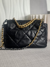 Load image into Gallery viewer, CHANEL 19 Size Small Black Lambskin Mixed Hardware Flap bag with Top Handle
