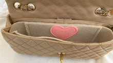 Load image into Gallery viewer, CHANEL Beige Lambskin Valentine East West Flap Bag series 13 with Charms
