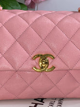 Load image into Gallery viewer, Chanel 22K 2022 Fall/Winter Collection Pink Caviar Coco First Mini Flap Bag with Aged GHW (AS3580)
