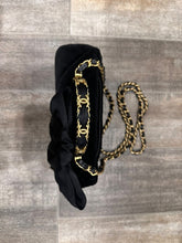 Load image into Gallery viewer, CHANEL 25K Collection 2025 Black Velvet Bow LGHW Mini Rectangular Flap Bag with Metal Top Handle
