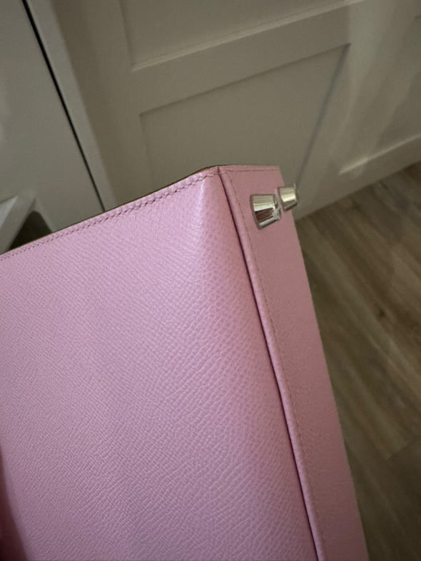 HERMES Mauve Sylvester PHW Kelly 25 Epsom Sellier
