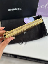 Load image into Gallery viewer, Chanel 19A Gold Calf skin Croc Embossed Mini O Case with Aged GHW
