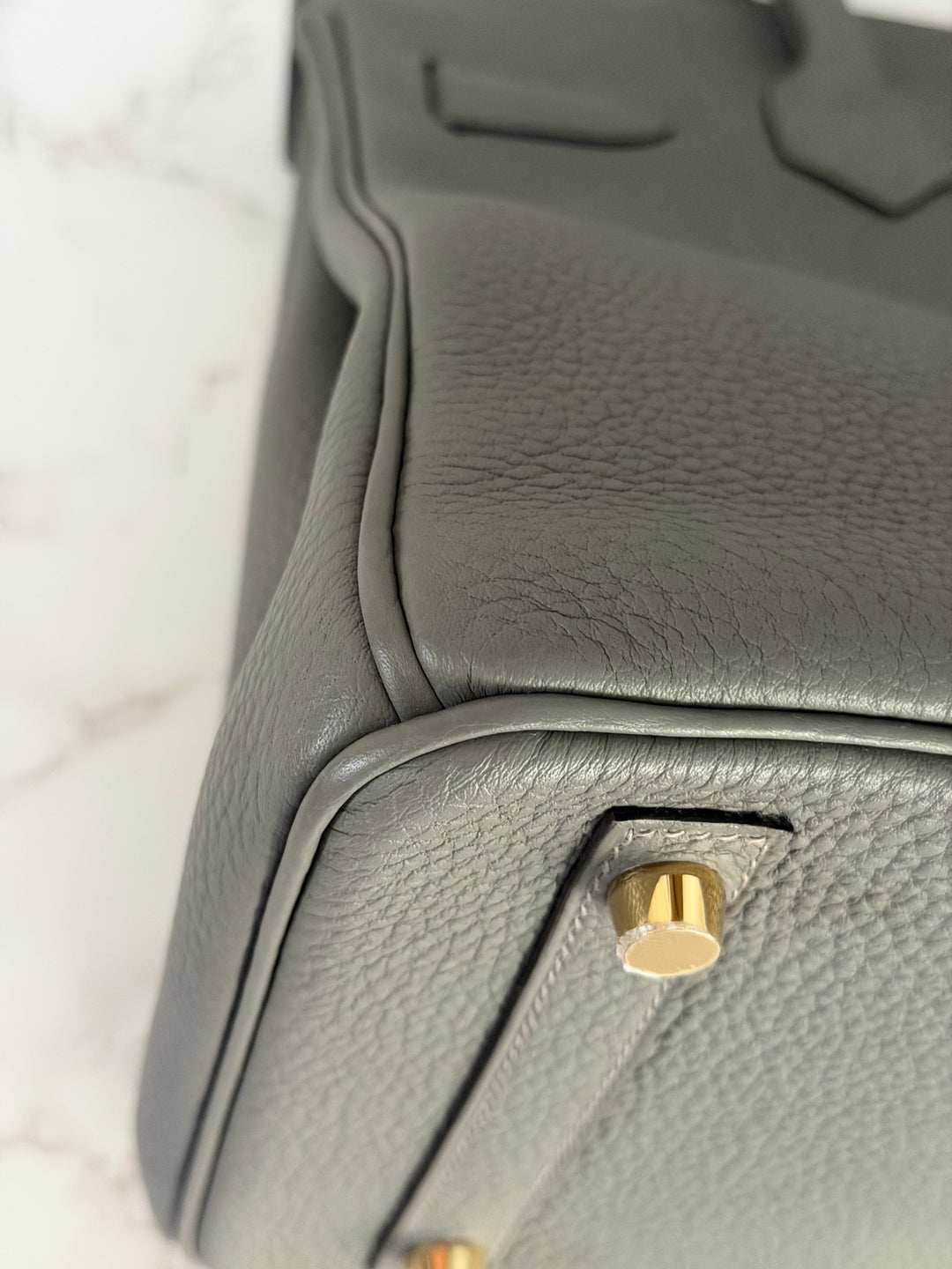 Hermes Birkin 30 Gris Meyer Togo Leather GHW Stamp U 2022