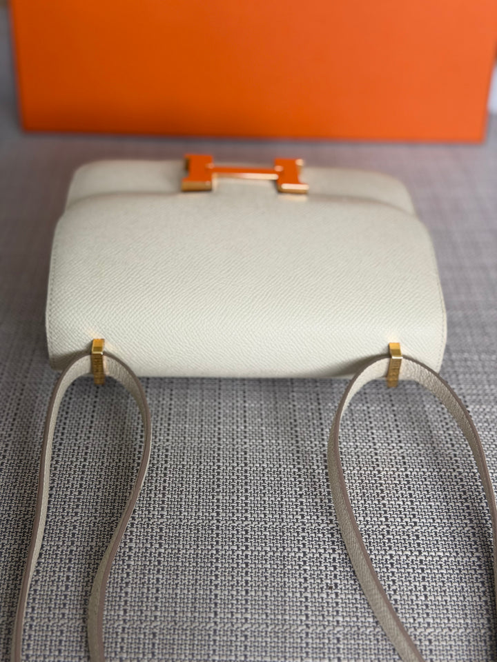 Hermès Constance 18 Mini Constance Craie Epsom Leather RGHW