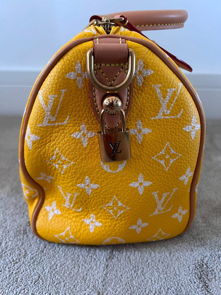 LOUIS VUITTON LV Speedy P9 Bandoulière 25 Bag in Yellow