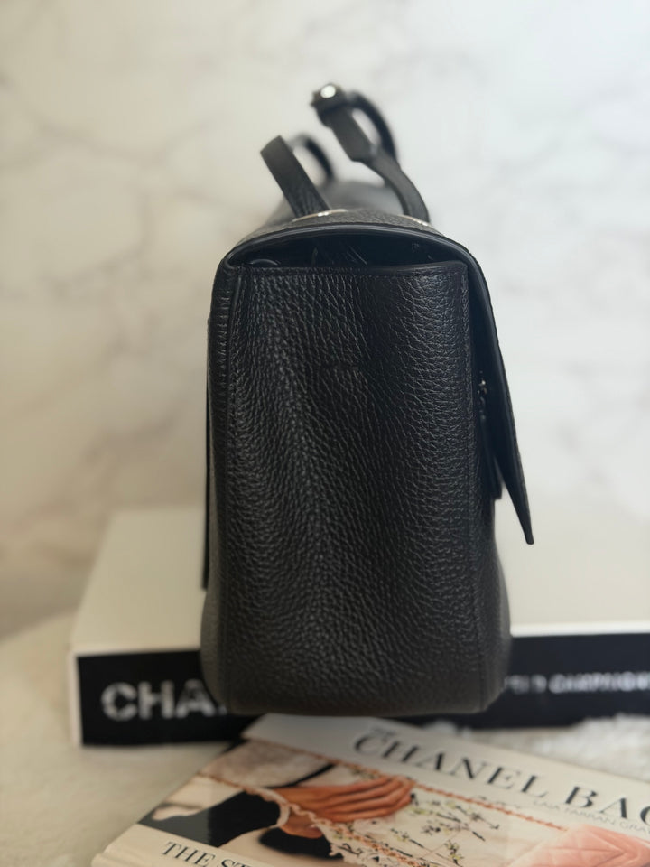 WA/Email to purchase only- CHANEL Matthieu Blazy Maxi 32 cms Flap Bag in Black Caviar SHW 2026