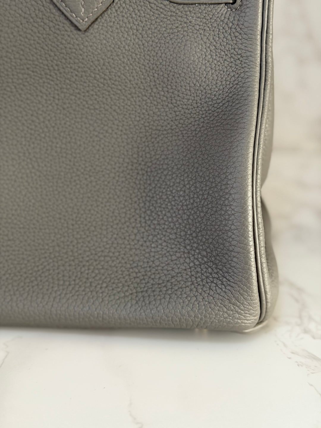 Hermes Birkin 30 Gris Meyer Togo Leather GHW Stamp U 2022