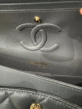 Load image into Gallery viewer, CHANEL 21B 2021 Dark Grey Caviar LGHW Medium ML Timeless Classic Double Flap Bag
