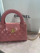 Load image into Gallery viewer, Chanel Pink Calf skin GHW Nano Kelly Shopping Bag size Small (19cms)
