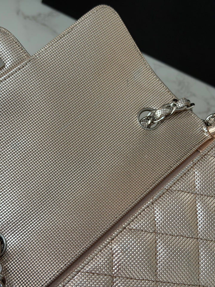 CHANEL series 21 16C 2016 Pixel Pinky Gold Calf Skin SHW Mini Rectangular Flap Bag