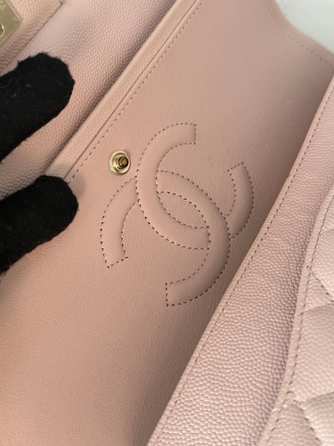 CHANEL 21C 2021 Rose Clair Caviar LGHW Medium ML 11.12 Timeless Classic Double Flap Bag