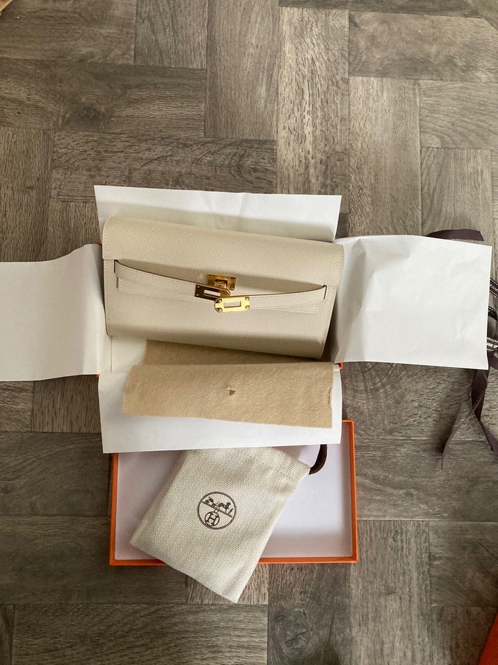 Hermes Kelly To go in Craiae Epsom leather with Gold Hardware
