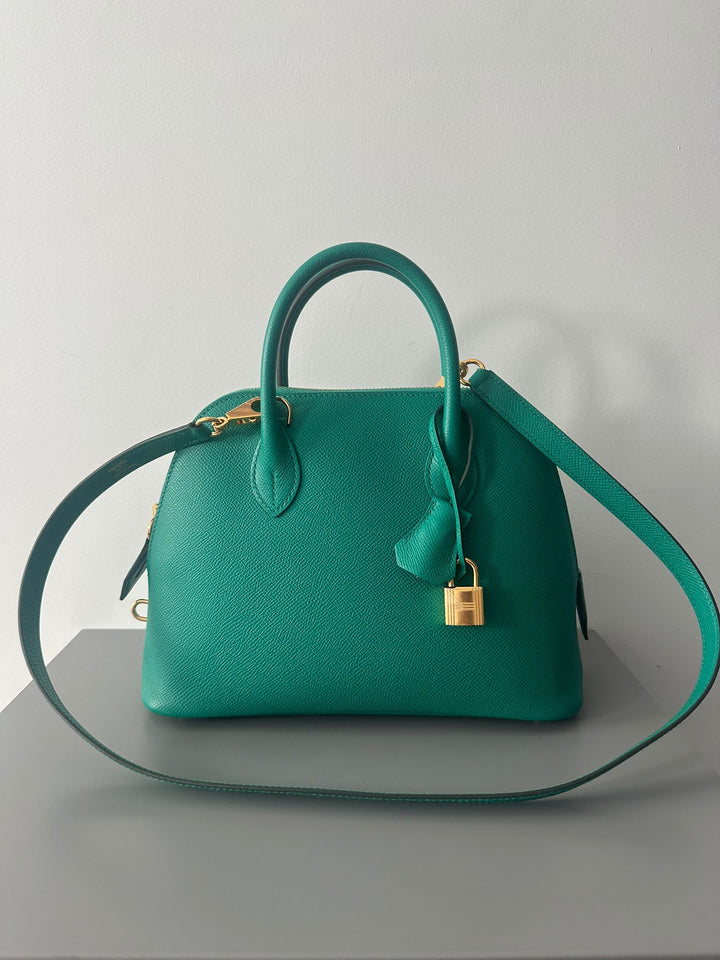 Hermes Vert Jade Epsom GHW Bolide 25 Bag
