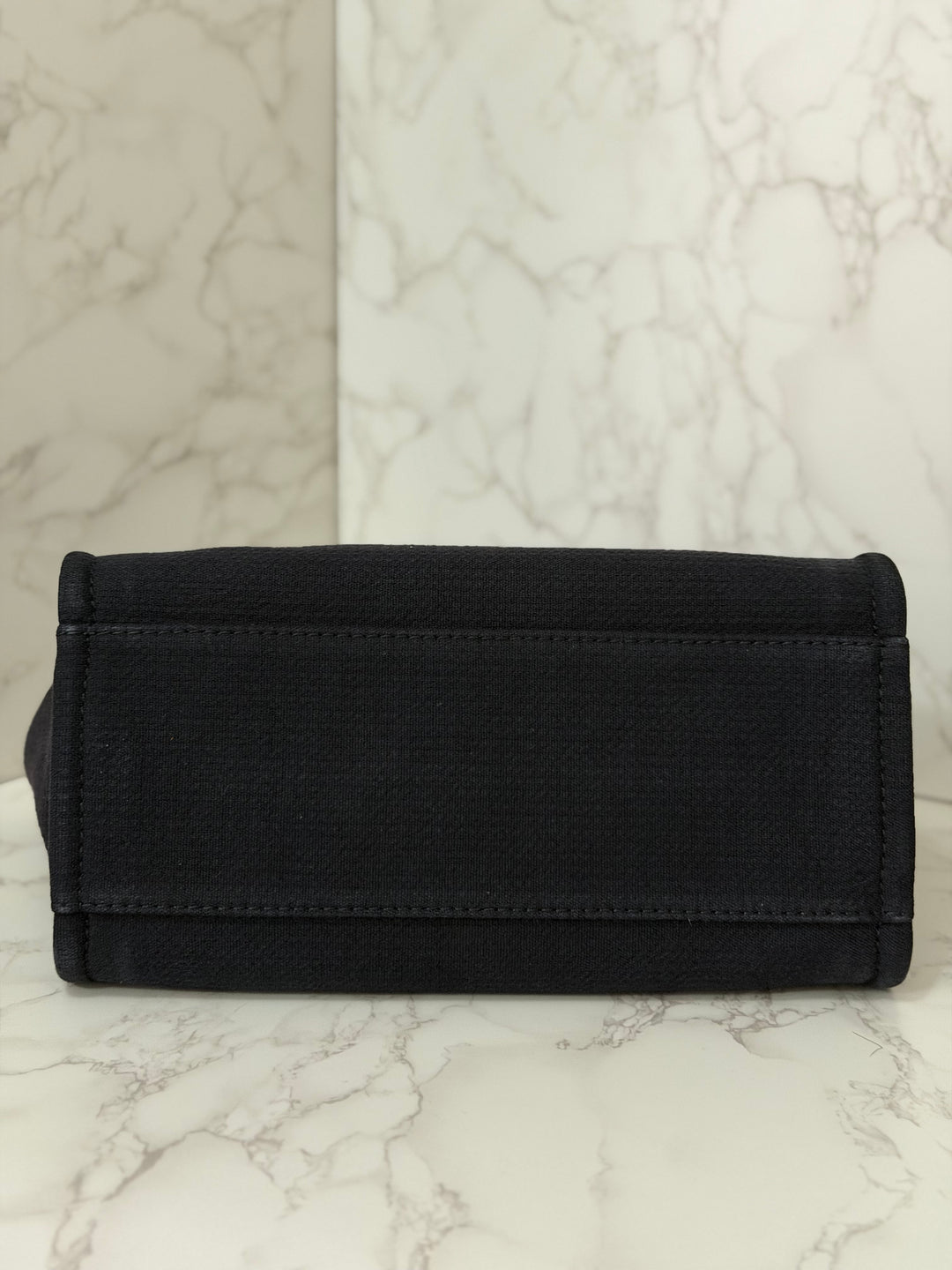 CHANEL 22B 2022 Black Tweed Deauville Tote size Small with Top Handle LGHW and Detachable Pouch