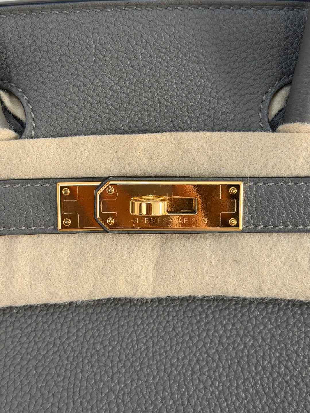 Hermes Birkin 30 Gris Meyer Togo Leather GHW Stamp U 2022