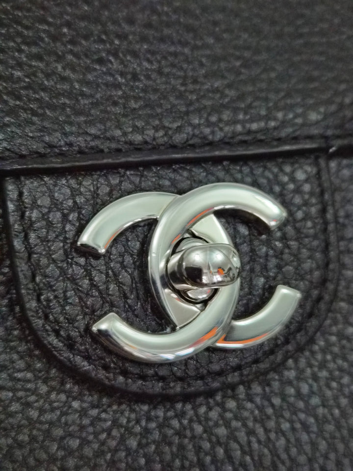 WA/Email to purchase only- CHANEL Matthieu Blazy Souplissimo Maxi 32 cms Flap Bag in Black Caviar SHW 2026