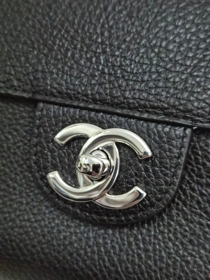 WA/Email to purchase only- CHANEL Matthieu Blazy Souplissimo Maxi 32 cms Flap Bag in Black Caviar SHW 2026