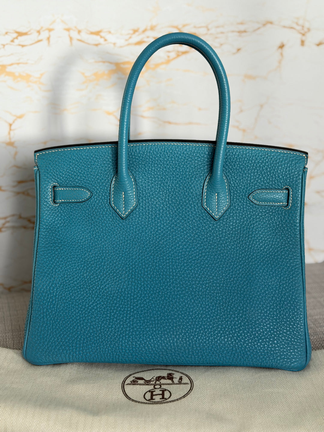 Hermes Birkin 30 in Bleu Jean Togo Leather GHW