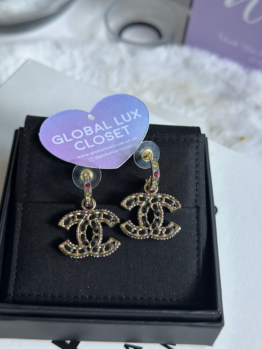 Chanel 21P Multi Colours Gems LGHW Earrings
