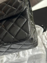 Load image into Gallery viewer, CHANEL So Black Glazed Calf Skin So Black Hardware series 30 Small classic double flap bag
